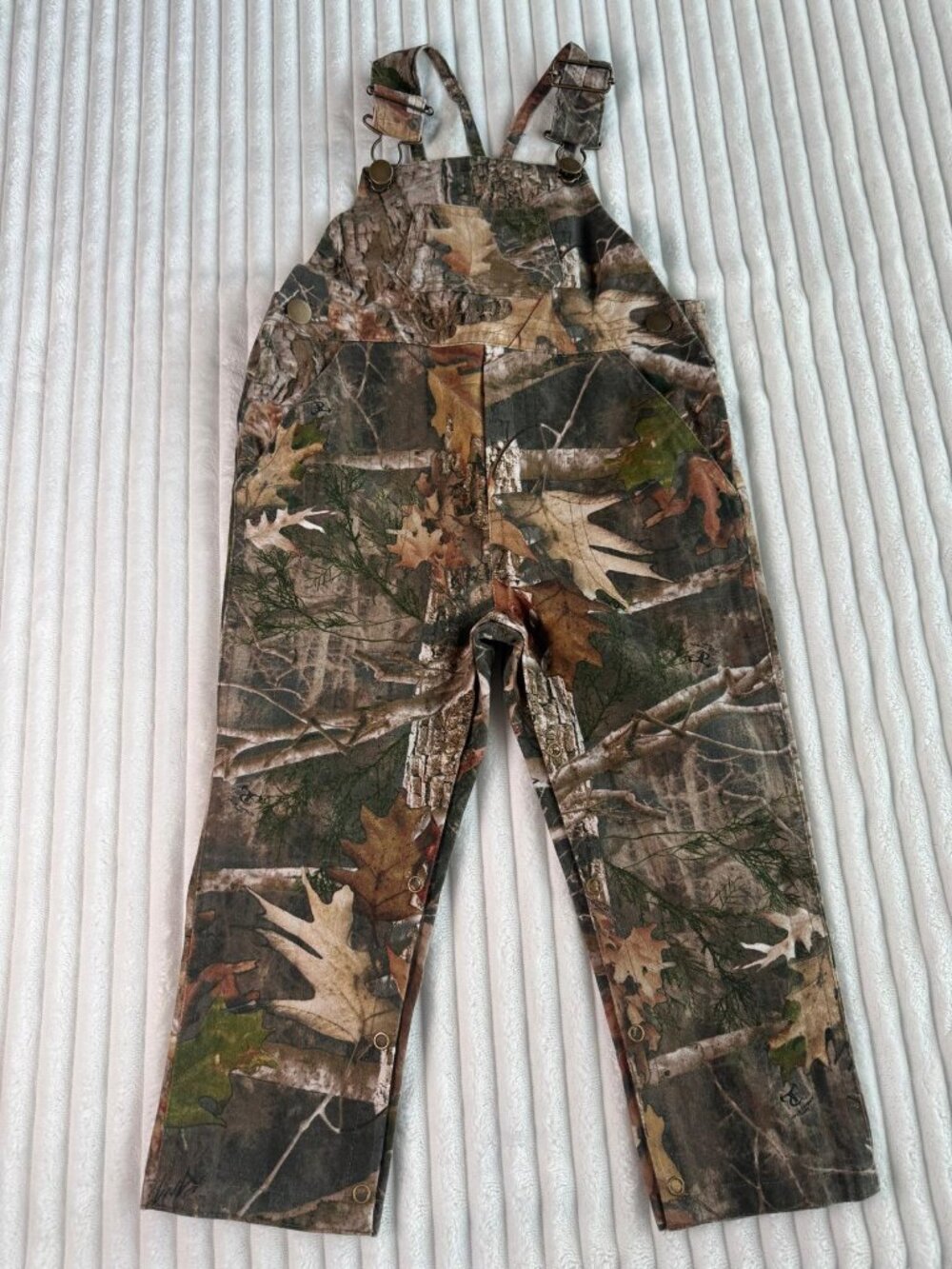 Bass Pro Shops Overalls Camouflage Green Brown Outdoor Fishing Hunting 3T